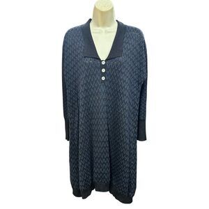 Rachel Comey Wiggle Polo Sweater Dress in Navy NWT Size Medium